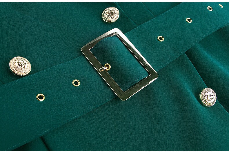 Double Breasted Blazer Dress W/ Belt