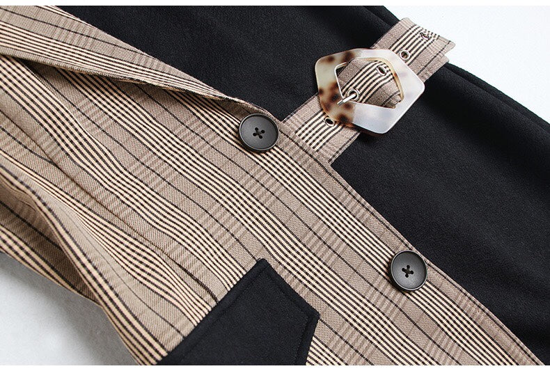 Color Block Belted Dress