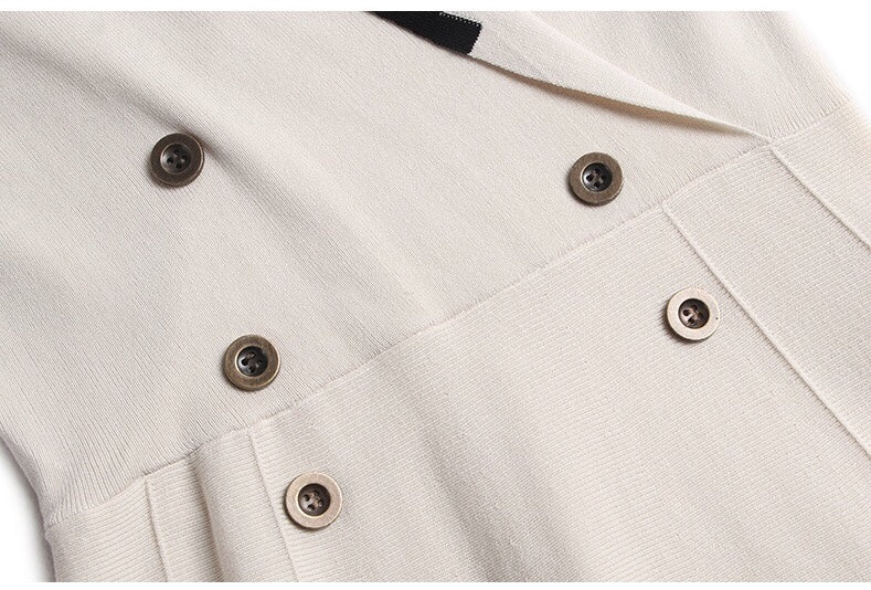 Collared Knit Midi Dress