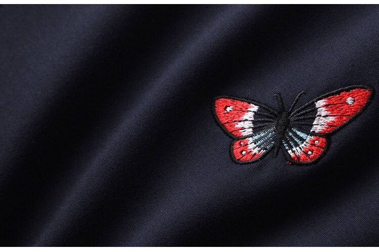 Tulip Hem Embroidered Dress