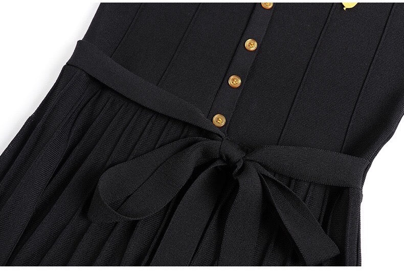 Yellow Collar Button Up Dress