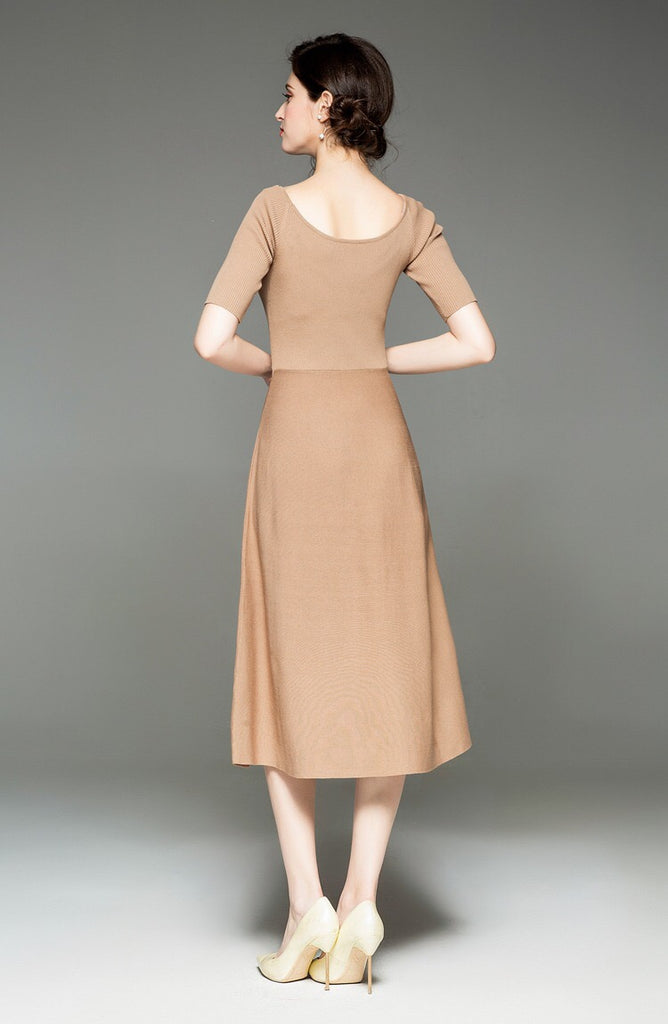 Short Sleeve Knit Dress