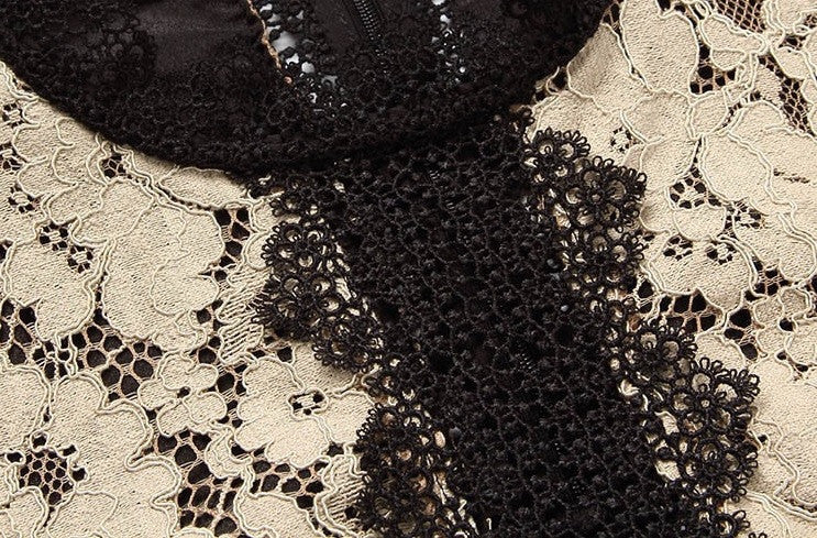 Color Block Lace Dress