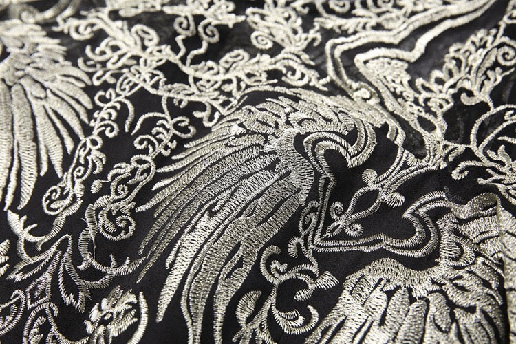 Gold Flower Sheath Dress