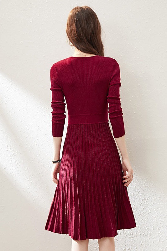 Red Plaid Wool Coat With Big Pockets - Women's Coat | Dress Album