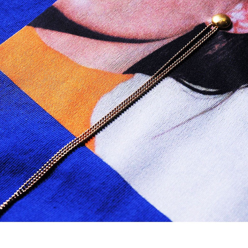 Blue T-Shirt W/ Earing