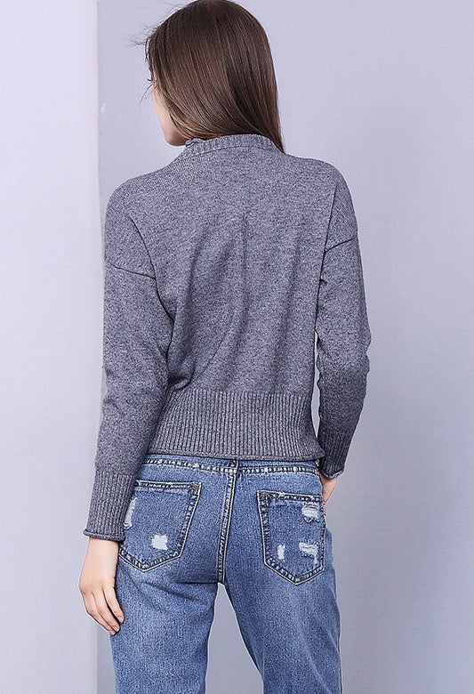 Cute Fox Sweater W/ Fur