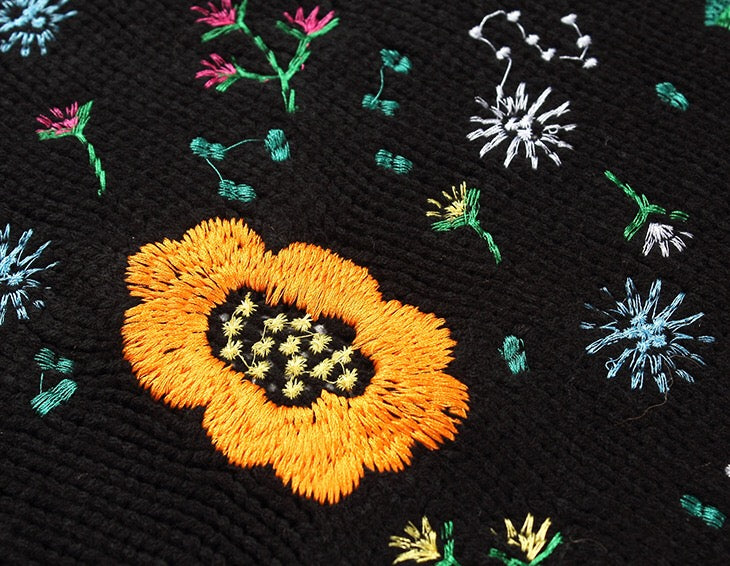 Sunflower Embroidered Sweater