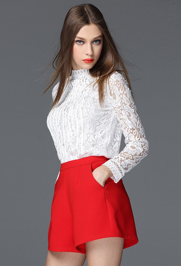Long Sleeve Lace Top