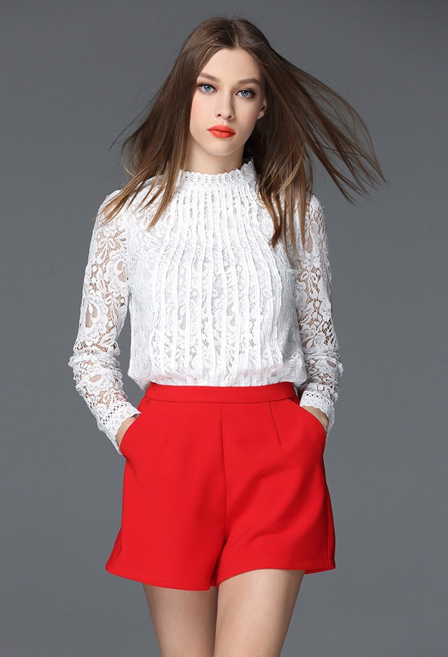 Long Sleeve Lace Top