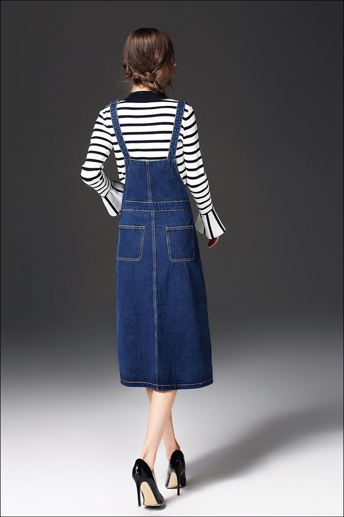 Denim Overall Dress