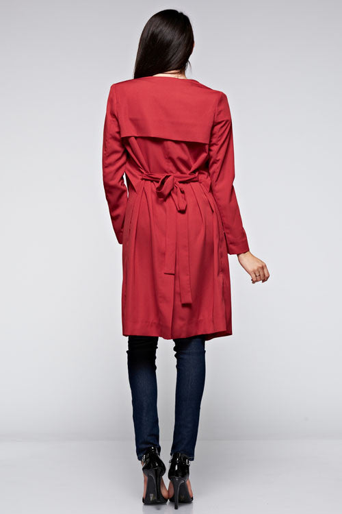 Button Down Jacket W/ Waist Band - Dress Album