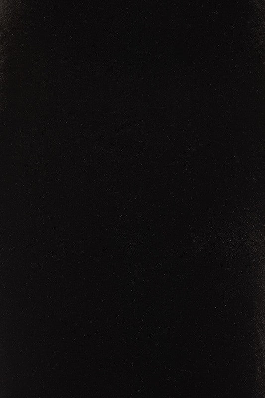 Overlap V Neck Velvet Dress