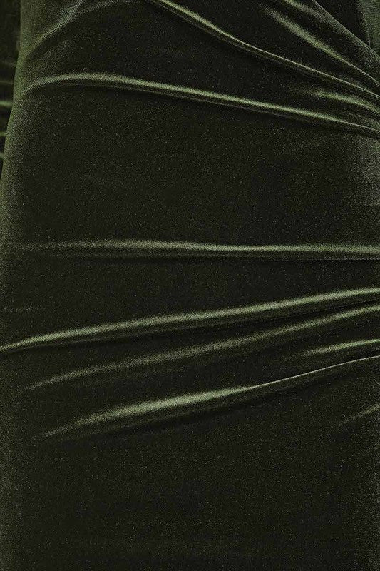 Velvet Wrap Dress