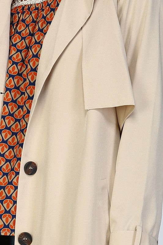 Single Breasted Trench Coat