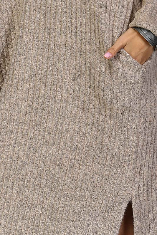 Chunky Ribbed Sweater Dress