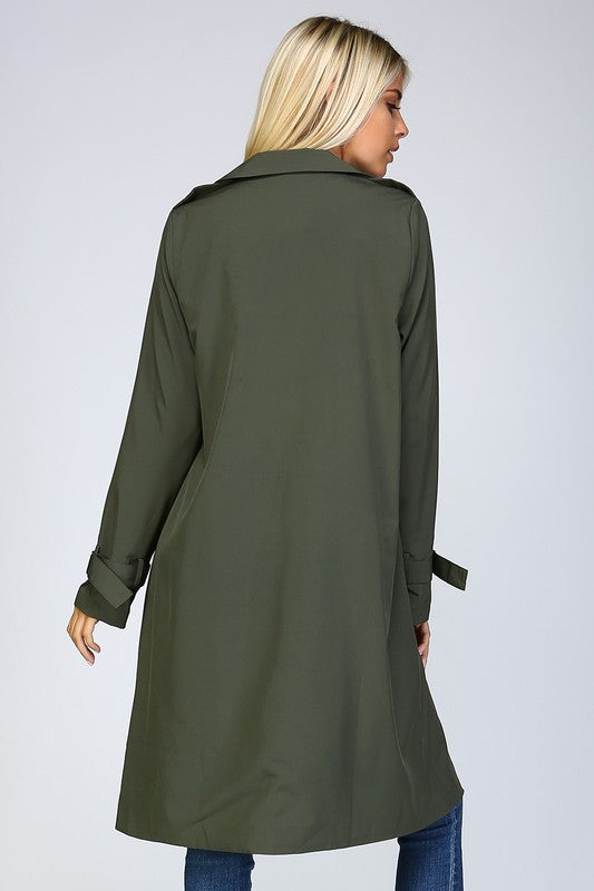 Single Breasted Trench Coat